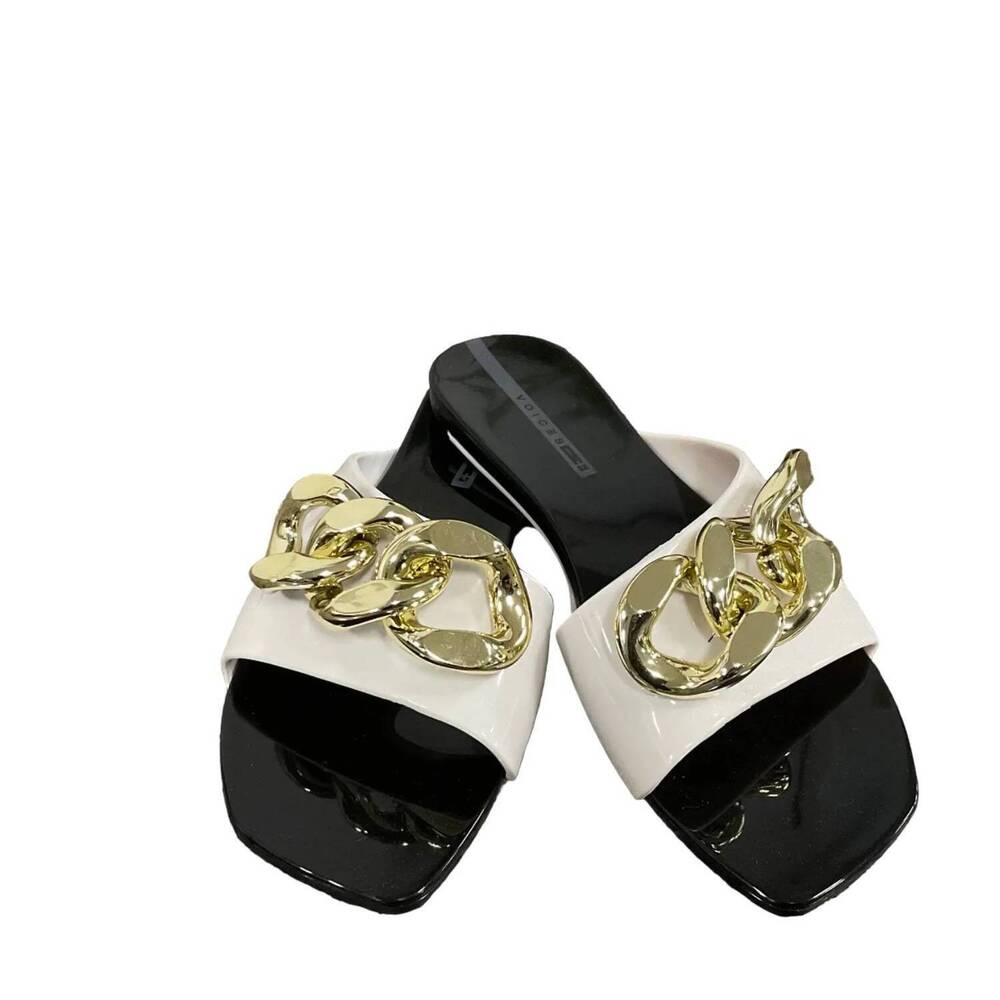 NEW VOICES women's links sandals in black & white
